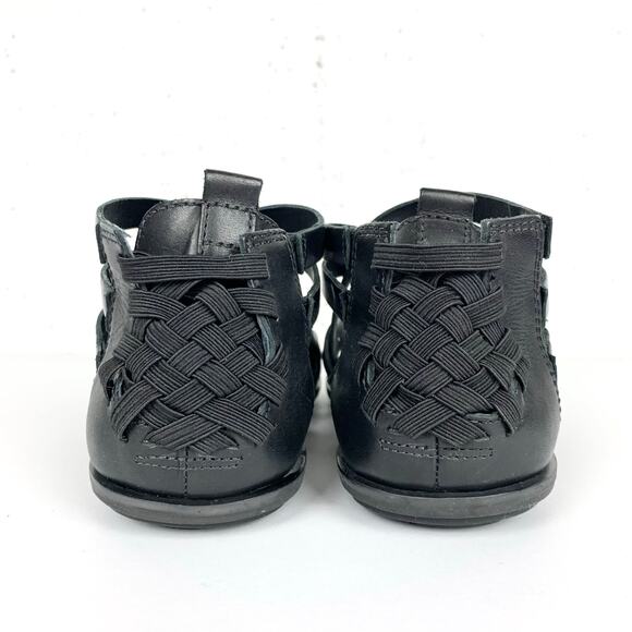 A7EIJE New York Womens Flint Woven Sandals Gladiator Open Toe Black Size 7 - Picture 4 of 14